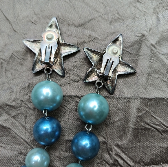 Vintage star earrings - Picture 4 of 4
